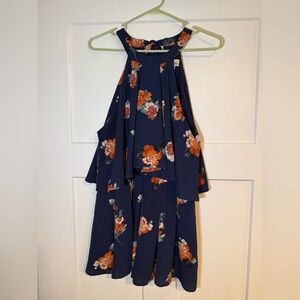 Floral Navy Boutique Romper